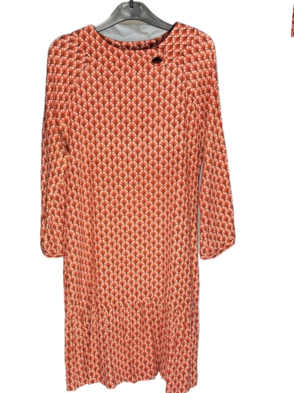 AKA New York Vintage Silk Blend Geometric Drop Waist Dress - X Small